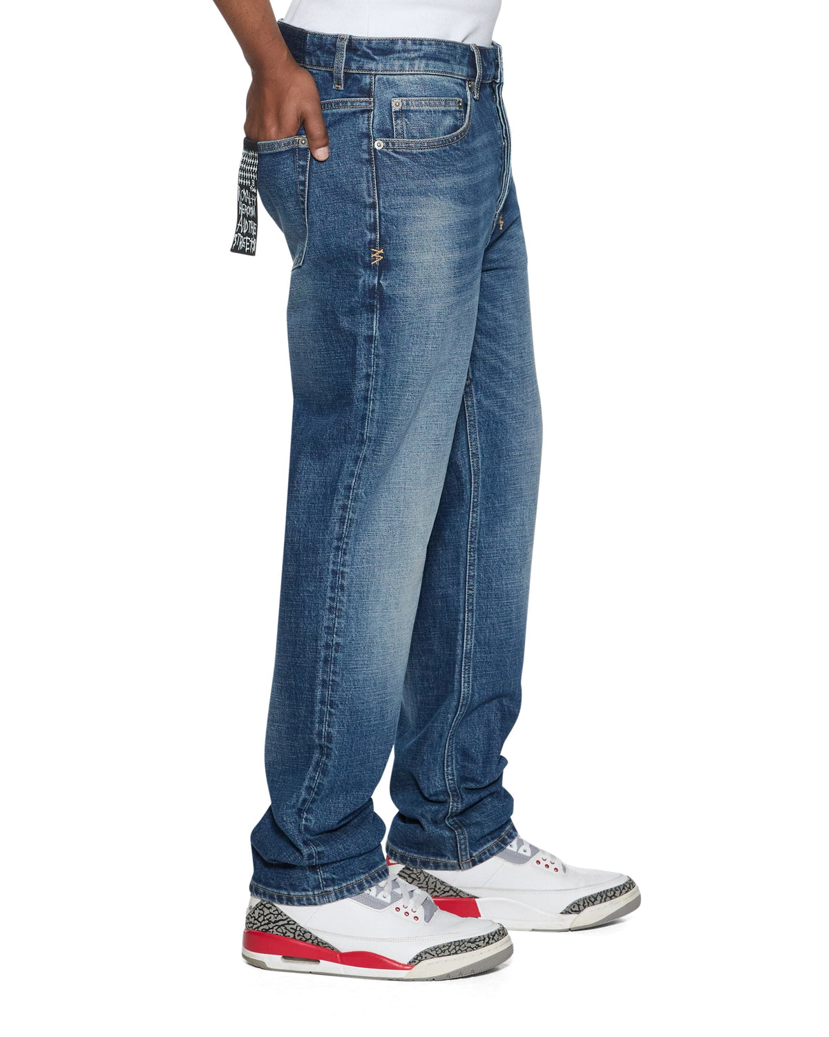 Mens Hazlow Arden Straight Denim Jeans - Denim