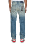 Mens Hazlow Portland Blue Straight Denim Jeans - Denim