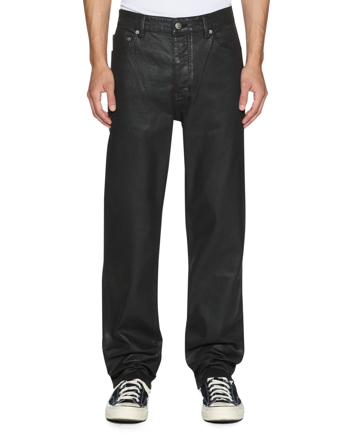Mens Hazlow Main Stage Straight Denim Jeans - Black