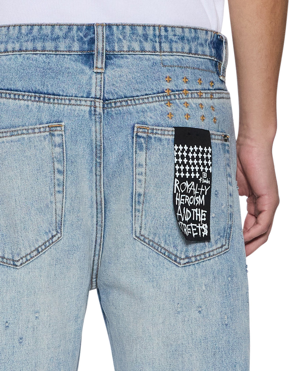 Mens Hazlow Manhattan Straight Denim Jeans - Denim
