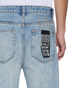 Mens Hazlow Manhattan Straight Denim Jeans - Denim