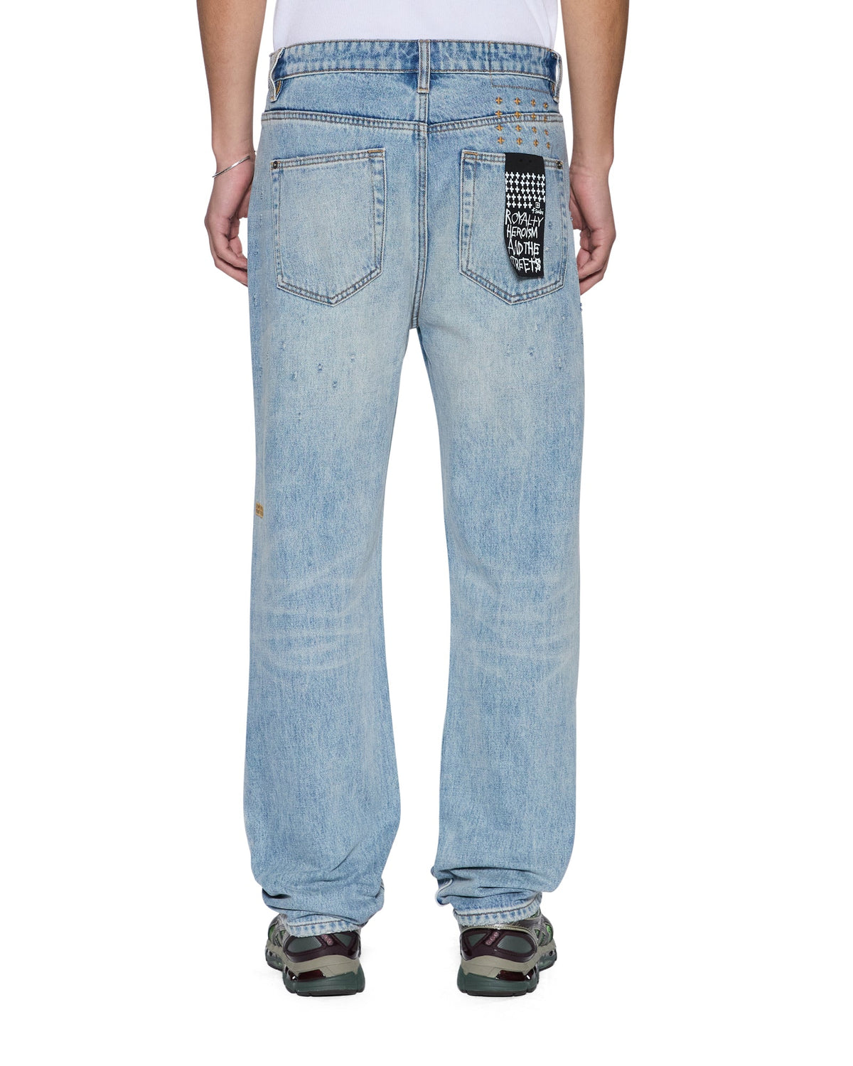 Mens Hazlow Manhattan Straight Denim Jeans - Denim