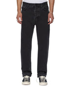 Mens Hazlow Selvedge Ny Black Straight Denim Jeans - Black