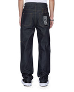 Mens Hazlow Raw Straight Denim Jeans - Denim