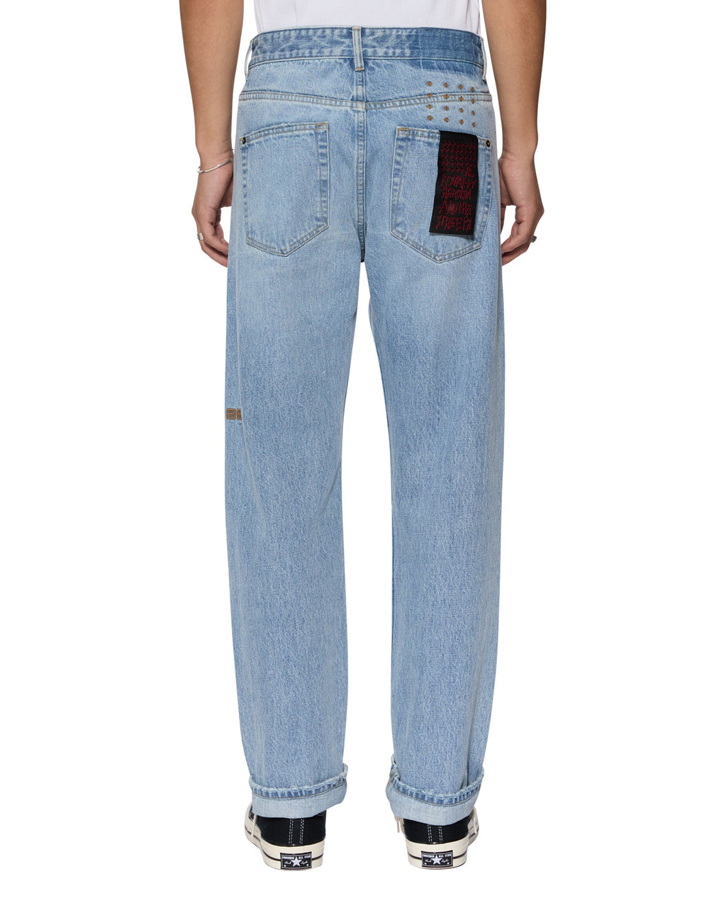 Mens Hazlow Selvedge Sydney Blue Straight Denim Jeans - Denim