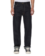 Mens Hazlow Selvedge Raw Straight Denim Jeans - Denim