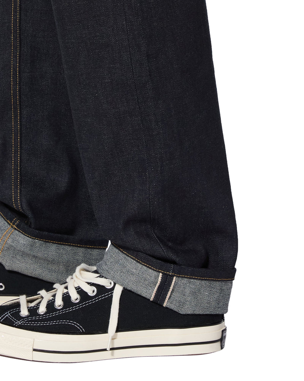 Mens Hazlow Selvedge Raw Straight Denim Jeans - Denim