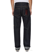 Mens Hazlow Selvedge Raw Straight Denim Jeans - Denim