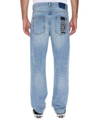 Mens Hazlow Striker Straight Denim Jeans - Denim