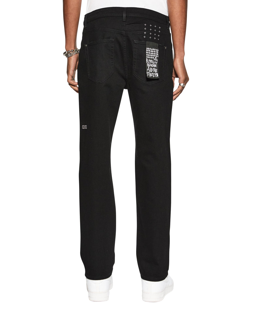 Mens Hazlow Black Jack Straight Denim Jeans - Black