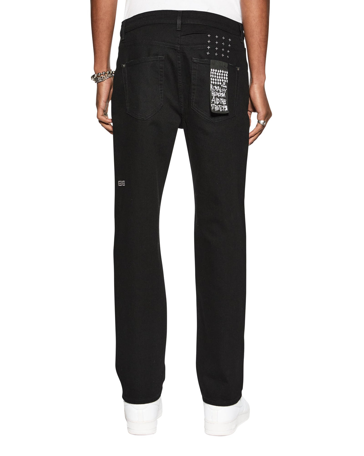 Mens Hazlow Black Jack Straight Denim Jeans - Black