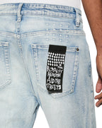 Mens Hazlow Legacy Straight Denim Jeans - Denim