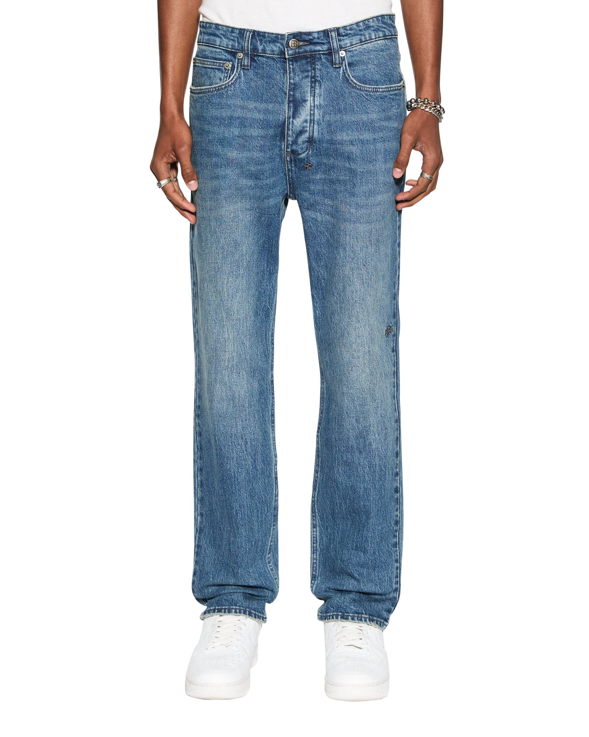 Mens Hazlow Mids Straight Denim Jeans - Denim