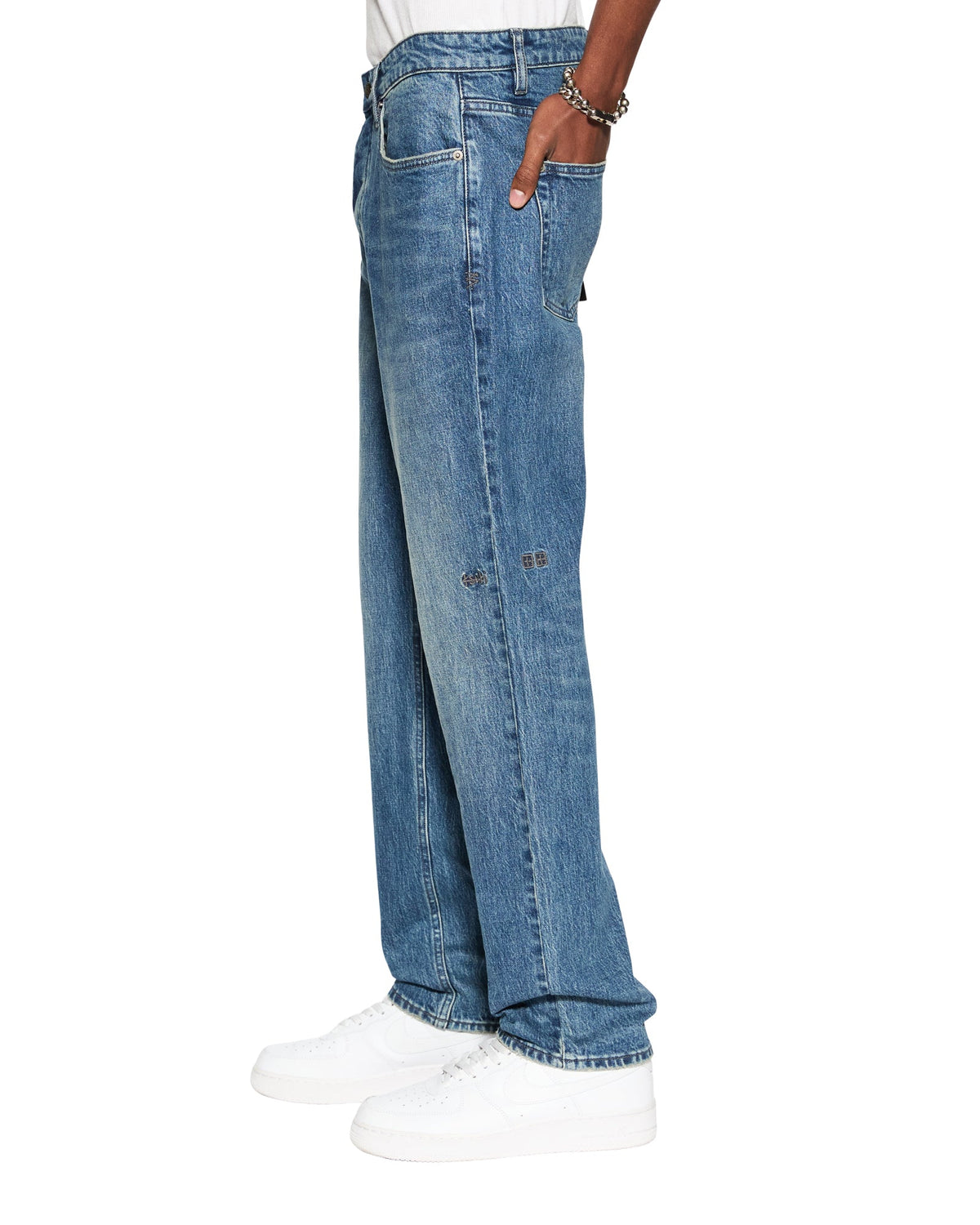 Mens Hazlow Mids Straight Denim Jeans - Denim