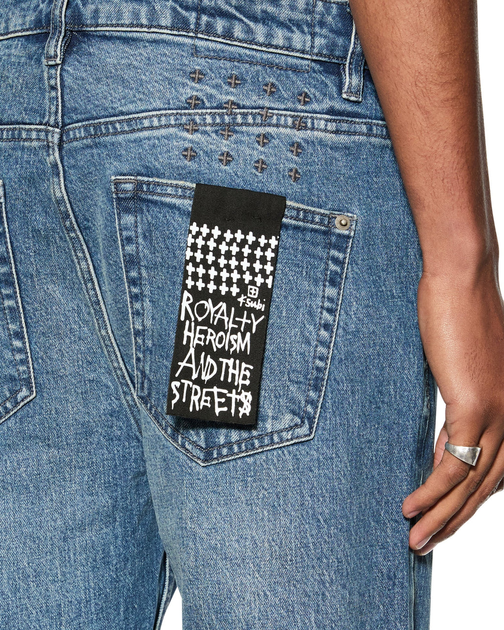 Mens Hazlow Mids Straight Denim Jeans - Denim