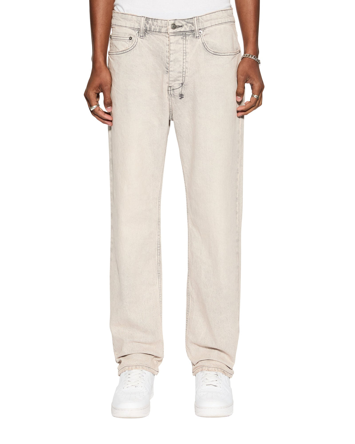 Mens Hazlow Pluto Straight Denim Jeans - Grey