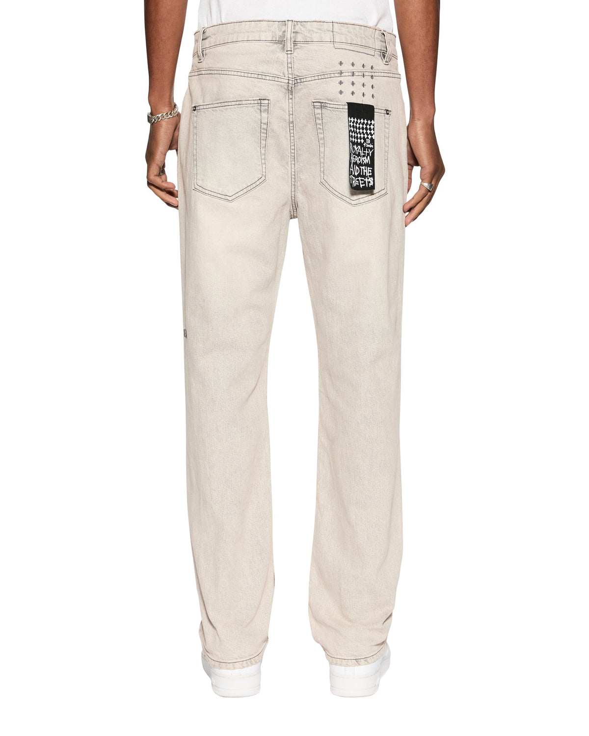 Mens Hazlow Pluto Straight Denim Jeans - Grey