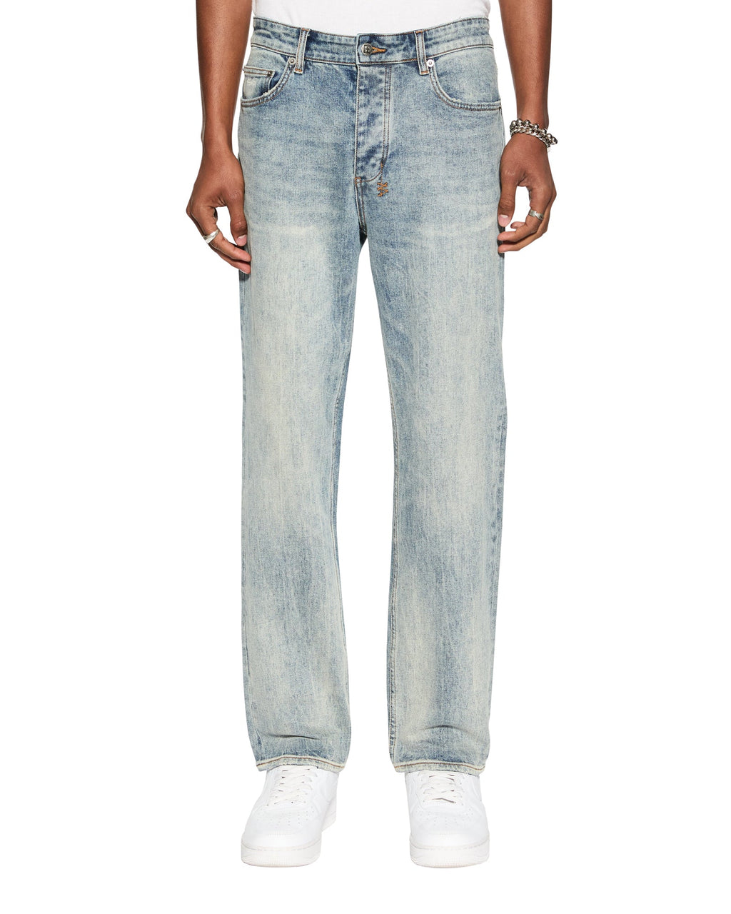 Mens Hazlow Stairway Straight Denim Jeans - Denim