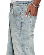 Mens Hazlow Stairway Straight Denim Jeans - Denim