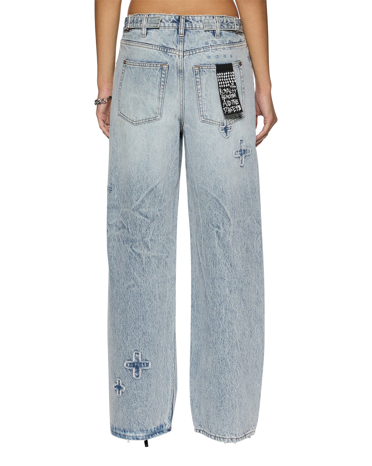 Womens Low Rider Klassic Kraftwerk Baggy Denim Jeans - Denim