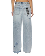 Womens Low Rider Klassic Kraftwerk Baggy Denim Jeans - Denim
