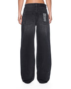 Womens Low Rider Opium Krystal Relaxed Denim Jeans - Black