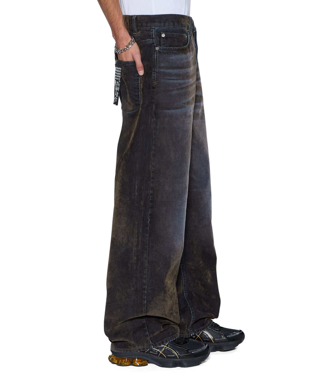 Mens Maxx Blur Ink Baggy Denim Jeans - Denim