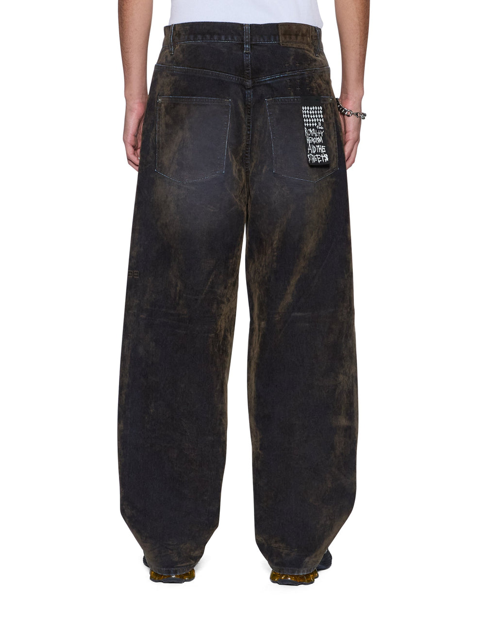Mens Maxx Blur Ink Baggy Denim Jeans - Denim