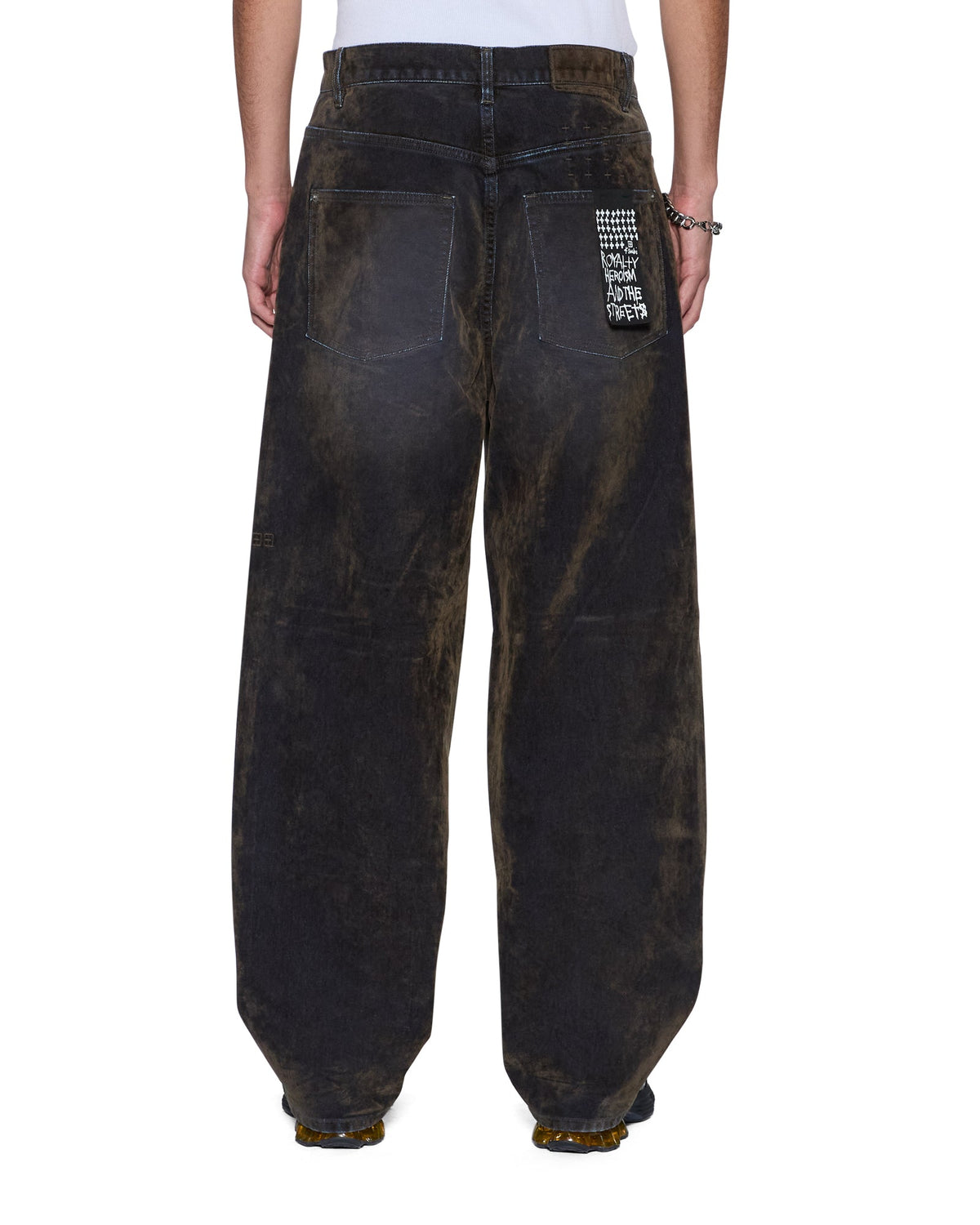 Mens Maxx Blur Ink Baggy Denim Jeans - Denim
