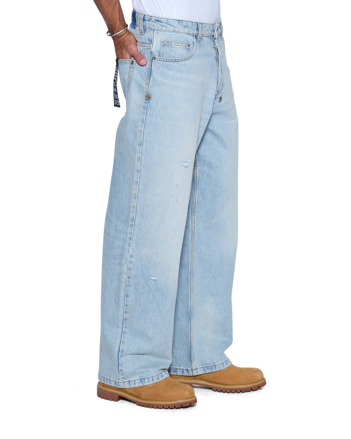 Mens Maxx Krystal Baggy Denim Jeans - Denim