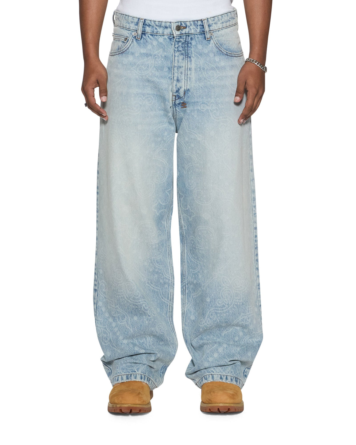 Mens Maxx Krystal Paise Relaxed Denim Jeans - Denim