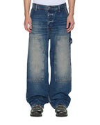 Mens Maxx Operator Pant Rodeo Baggy Denim Jeans - Denim