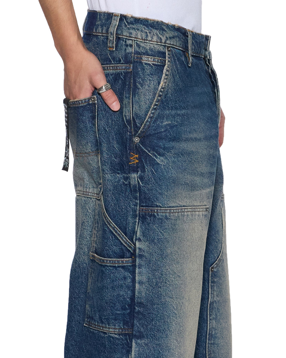 Mens Maxx Operator Pant Rodeo Baggy Denim Jeans - Denim