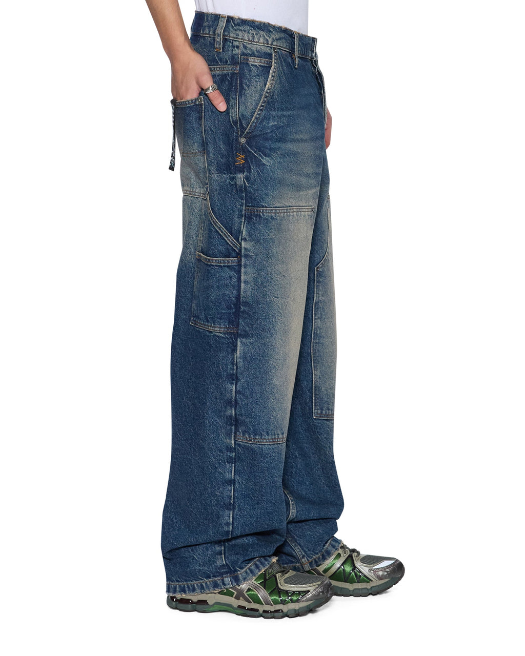 Mens Maxx Operator Pant Rodeo Baggy Denim Jeans - Denim
