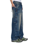 Mens Maxx Operator Pant Rodeo Baggy Denim Jeans - Denim