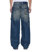 Mens Maxx Operator Pant Rodeo Baggy Denim Jeans - Denim