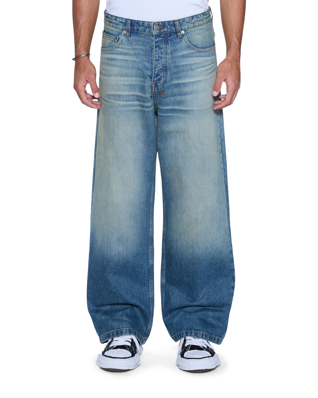 Mens Maxx Portland Blue Baggy Denim Jeans - Denim