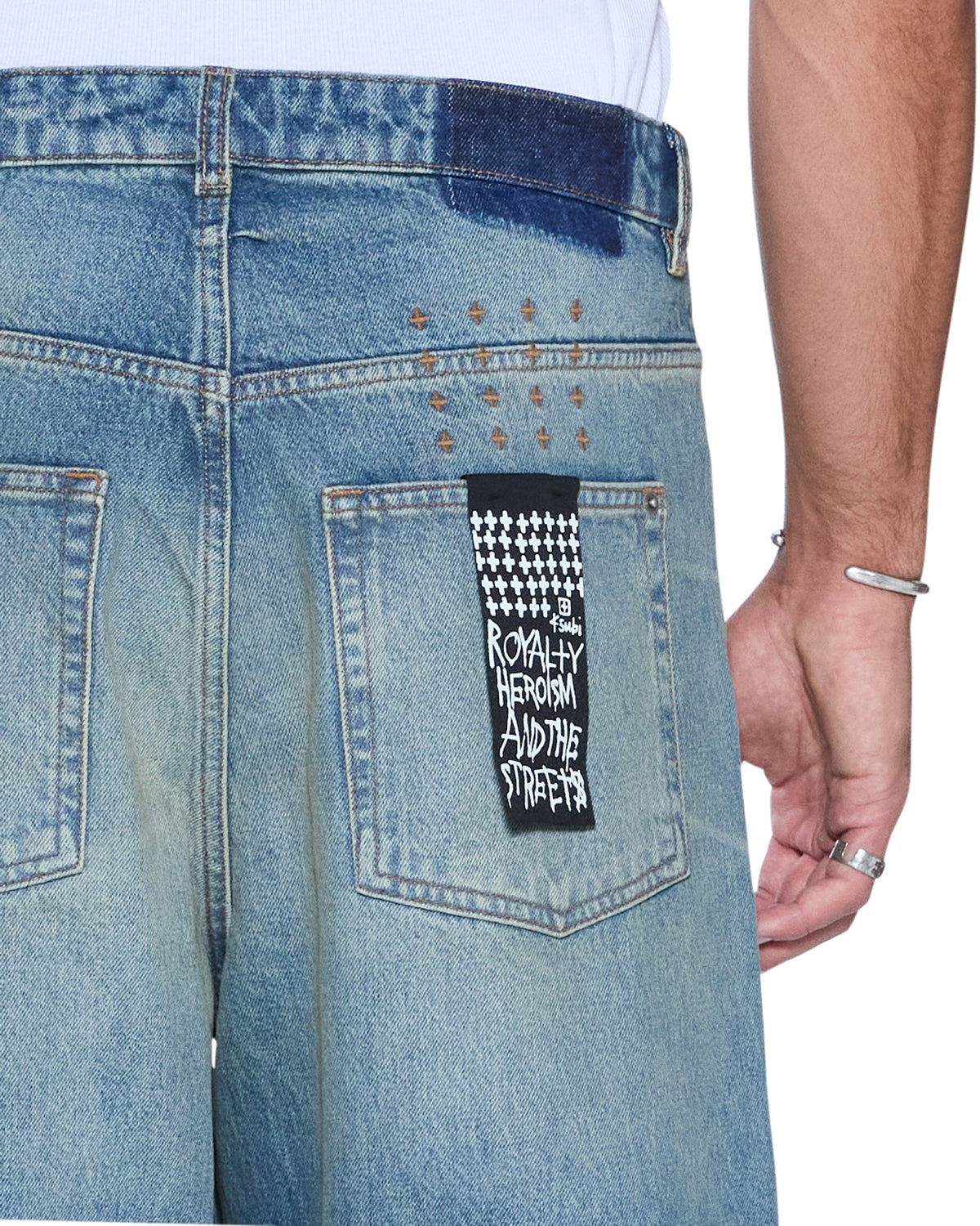 Mens Maxx Portland Blue Baggy Denim Jeans - Denim