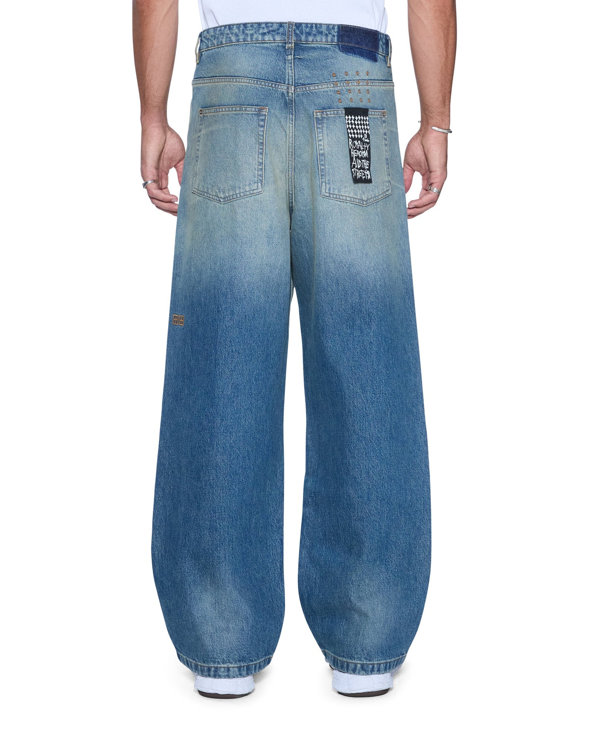 Mens Maxx Portland Blue Baggy Denim Jeans - Denim