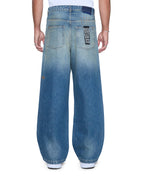 Mens Maxx Portland Blue Baggy Denim Jeans - Denim
