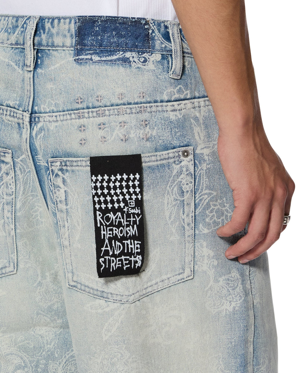 Mens Maxx Punk Eternity Baggy Denim Jeans - Denim