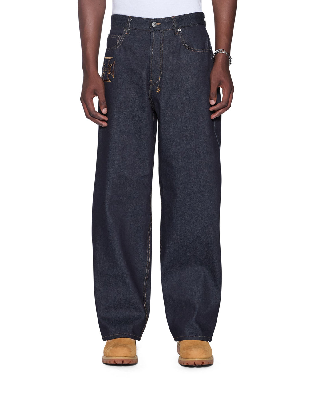 Mens Maxx Raw Idols Baggy Denim Jeans - Denim