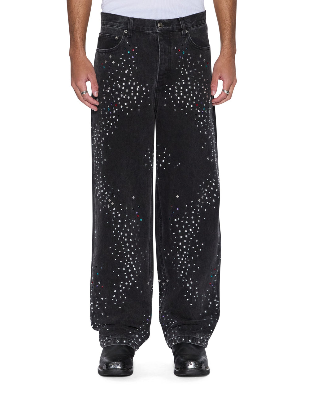 Mens Maxx Renaissance Baggy Denim Jeans - Black