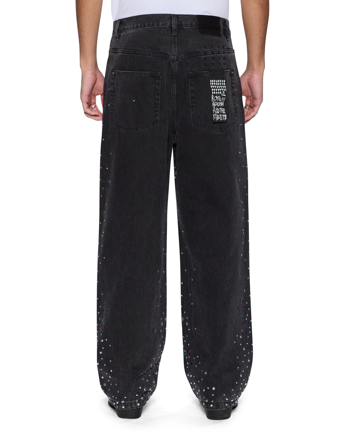 Mens Maxx Renaissance Baggy Denim Jeans - Black