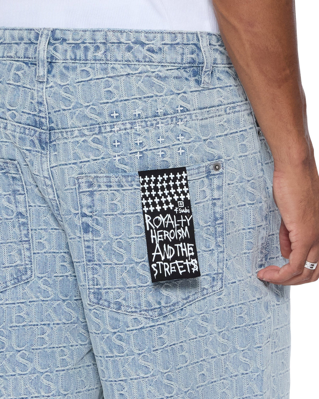 Mens Maxx Tile Baggy Denim Jeans - Denim