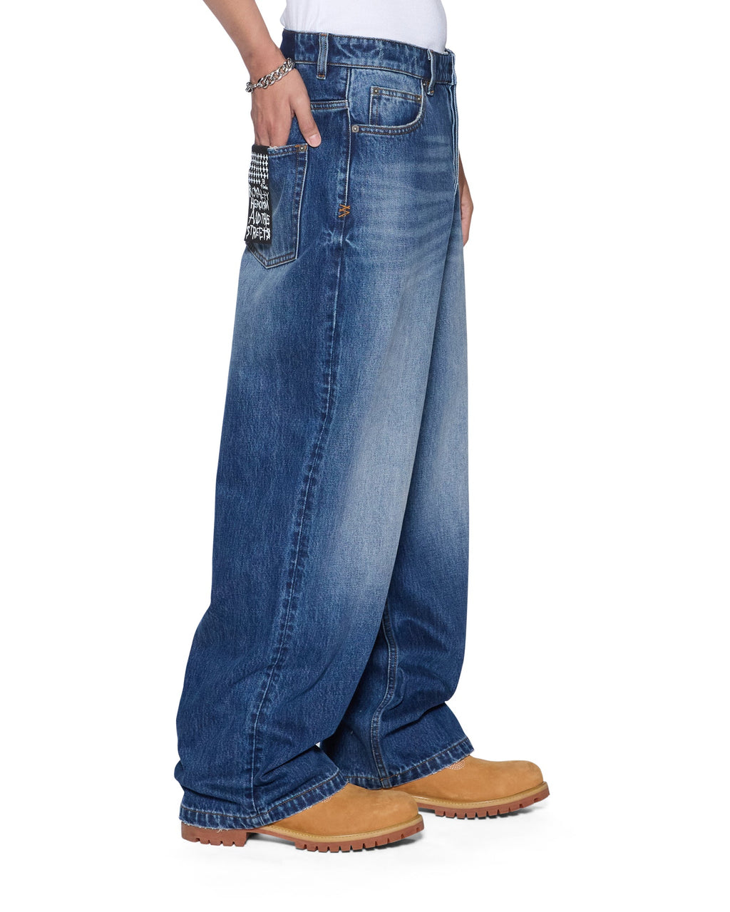 Mens Maxx Vintage Blue Baggy Denim Jeans - Denim