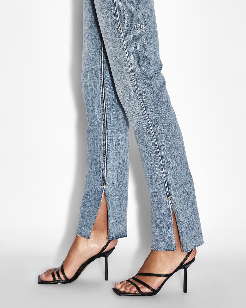 Womens Melrose Haven Splits Slim Denim Jeans - Denim