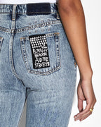 Womens Melrose Haven Splits Slim Denim Jeans - Denim