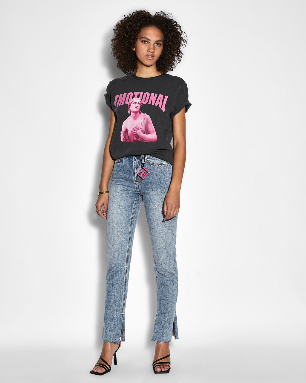 Womens Melrose Haven Splits Slim Denim Jeans - Denim