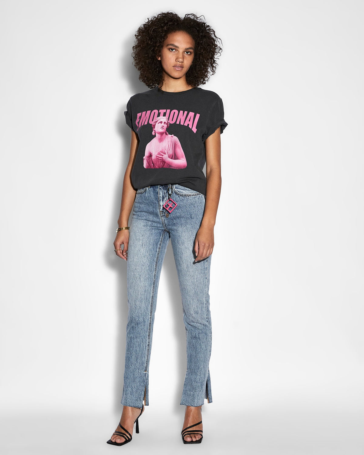Womens Melrose Haven Splits Slim Denim Jeans - Denim